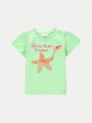 Coccodrillo T-Shirt WC4143202OWN Zielony Regular Fit. Zielone koszulki dziewczęce COCCODRILLO, bez wzorów, z bawełny, bez ramiączek. Za 29.99 zł.