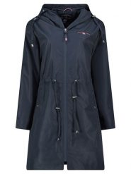 Geographical Norway Parka "Dagny" w kolorze granatowym rozmiar: S. Niebieskie parki damskie Geographical Norway, s, z aplikacjami. Za 166.88 zł.