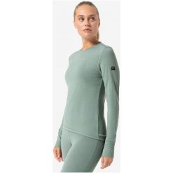 Koszulka termoaktywna z długim rękawem damska SUPER.NATURAL W Arctic 230 LS. Zielone bielizna termoaktywna damska Super.natural, l, bez wzorów. Za 349.99 zł.