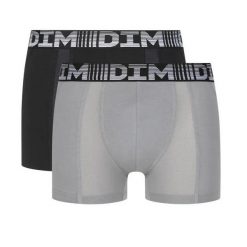 Zestaw 2 bokserków DIM 3D Flex Air Sport. Białe bokserki męskie DIM, bez wzorów, z bawełny. Za 211.00 zł.