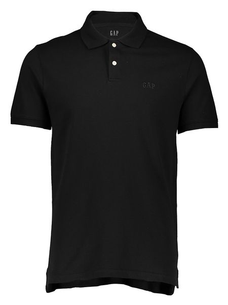 GAP Koszulka polo w kolorze czarnym rozmiar: XS. Czarne koszulki polo męskie GAP, xs, bez wzorów, z bawełny, bez ramiączek. Za 98.95 zł.