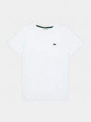 Lacoste T-Shirt TJ1122 Biały Regular Fit. Białe t-shirty chłopięce Lacoste, bez wzorów, z bawełny, bez ramiączek. Za 149.99 zł.