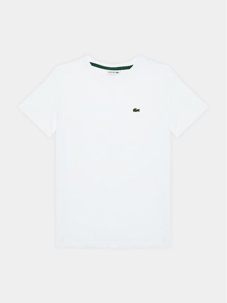 Lacoste T-Shirt TJ1122 Biały Regular Fit. Białe t-shirty chłopięce Lacoste, bez wzorów, z bawełny, bez ramiączek. Za 149.99 zł.