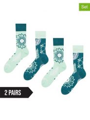 Dedoles Skarpety (2 pary) w kolorze morsko-miętowym rozmiar: 35-38. Niebieskie skarpetki męskie Dedoles, bez wzorów. Za 56.66 zł.