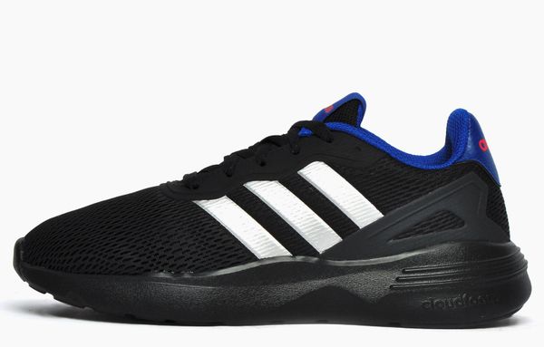 Buty Mężczyzna Adidas Nebzed czarny. Czarne buty sportowe na co dzień męskie Adidas, z materiału, bez zapięcia, na fitness i siłownię. Za 299.90 zł.