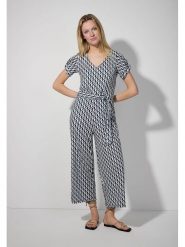 More & More Kombinezon w kolorze granatowo-białym rozmiar: 42. Niebieskie kombinezony damskie MORE & MORE, bez wzorów, z tkaniny, bez kołnierzyka, bez ramiączek. Za 165.99 zł.