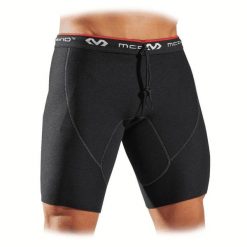 Spodenki neoprenowe kompresyjne męskie McDavid Neoprene Short. Czarne szorty męskie MCDAVID, z neoprenu, bez kołnierzyka. Za 239.89 zł.
