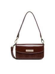 Nine West Torebka CEO-MISSISIPI-I-LDA8009 Brązowy. Brązowe torebki klasyczne damskie Nine West, bez wzorów, z materiału, bez dodatków. Za 169.99 zł.