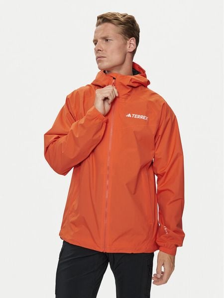 Adidas Kurtka outdoor Terrex Multi 2L RAIN.RDY IP1433 Pomarańczowy Regular Fit. Brązowe kurtki outdoor męskie Adidas, l, bez wzorów, z syntetyku, bez kaptura. Za 389.99 zł.