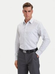 Calvin Klein Koszula Eoe Oxford LV04LH111G Biały Regular Fit. Białe koszule męskie CALVIN KLEIN, m, bez wzorów, z bawełny, bez kołnierzyka, bez ramiączek. Za 409.99 zł.