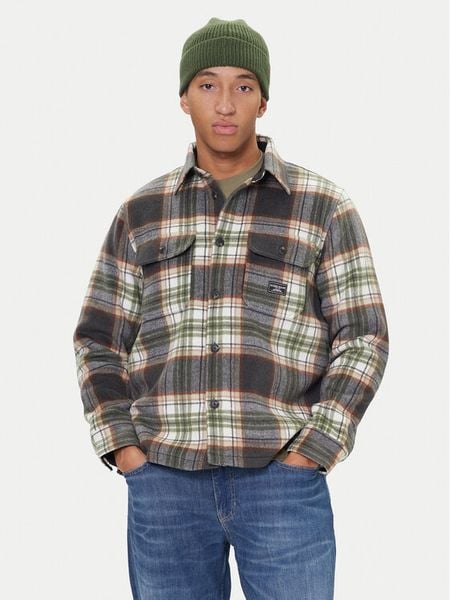 Guess Jeans Kurtka przejściowa M5BH68 WI542 Szary Regular Fit. Szare kurtki męskie Guess Jeans, m, z aplikacjami, z jeansu, bez kaptura. Za 299.00 zł.