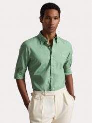 Polo Ralph Lauren Koszula 710929348500 Turkusowy Slim Fit. Niebieskie koszule męskie Polo Ralph Lauren, l, bez wzorów, z bawełny, bez kołnierzyka, bez ramiączek. Za 639.99 zł.