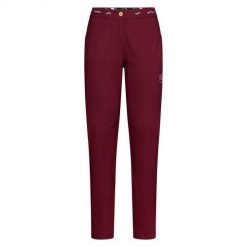 Spodnie wspinaczkowe damskie La Sportiva Mantra Pant. Czerwone spodnie sportowe damskie La Sportiva, m, z bawełny, trekkingowe. Za 482.89 zł.