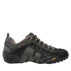 Buty trekkingowe męskie Merrell Jungle Moc. Brązowe buty trekkingowe męskie MERRELL, z materiału, bez zapięcia, trekkingowe. Za 434.00 zł.
