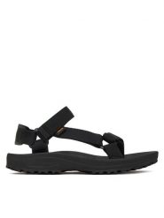 Teva Sandały Winsted 1017424 Czarny. Czarne sandały damskie Teva, bez wzorów, z materiału, bez obcasa, na płaskiej podeszwie. Za 309.99 zł.