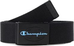 Champion pasek materiałowy unisex czarny. Czarne paski męskie CHAMPION, bez wzorów, z materiału, sportowe. Za 162.99 zł.