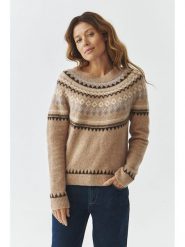 TATUUM Sweter "Alice" w kolorze beżowym rozmiar: XL. Brązowe swetry klasyczne damskie Tatuum, xl, z wełny, bez kołnierzyka. Za 261.05 zł.