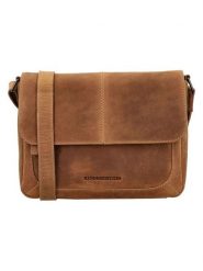 HIDE & STITCHES Skórzana torebka "Idaho" w kolorze jasnobrązowym - 21 x 27 x 7 cm rozmiar: onesize. Brązowe torebki klasyczne damskie HIDE & STITCHES, bez wzorów, z materiału, bez dodatków. Za 217.99 zł.