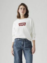 Levi's Bluza w kolorze białym rozmiar: S. Białe bluzy bez kaptura damskie Levi's, s, z bawełny. Za 153.45 zł.