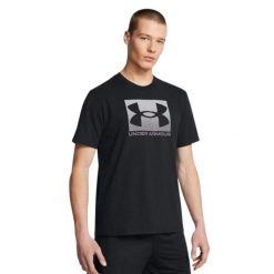 T-shirt Męski Logo. Czarne t-shirty męskie Under Armour, l, bez wzorów, z bawełny, bez kołnierzyka. Za 89.00 zł.