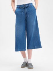 MAC Spodnie jeansowe culottes - Wendy Kobiety Bawełna niebieski, 36. Niebieskie spodnie materiałowe damskie MAC, bez wzorów, z bawełny. Za 279.95 zł.