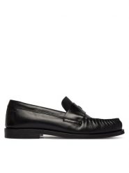 Calvin Klein Lordsy Round Loafer Lth HW0HW03031 Czarny. Czarne mokasyny damskie CALVIN KLEIN, ze skóry. Za 649.99 zł.
