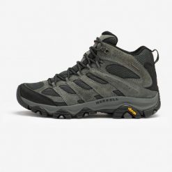 Second Life - Buty turystyczne męskie Merrell Moab 3 Mid - Stan Doskonały. Szare buty trekkingowe męskie MERRELL, z materiału, bez zapięcia, trekkingowe. Za 551.99 zł.
