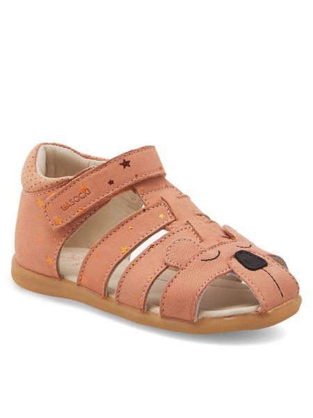 Lasocki Kids Sandały CEO-CI12-CRIC-03(II)DZ Pomarańczowy jasny. Brązowe sandały dziewczęce Lasocki Kids, ze skóry, bez zapięcia. Za 129.99 zł.