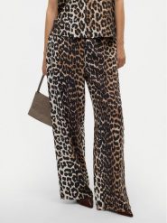Vero Moda Spodnie materiałowe Josie 10303759 Brązowy Wide Leg. Brązowe spodnie materiałowe damskie Vero Moda, bez wzorów, z materiału. Za 79.99 zł.