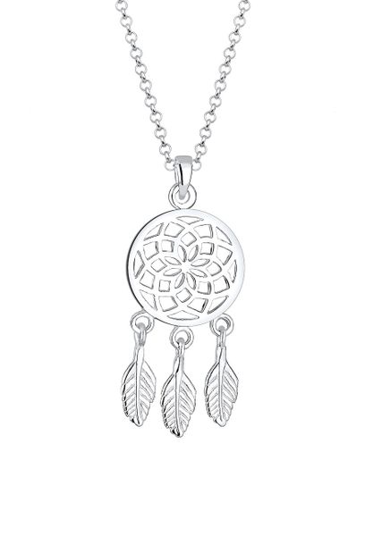 Elli Elli Naszyjnik Damski łapacz snów zawieszka pióro Boho w srebrze 925 Sterling Silver Naszyjniki 1 ct. Białe naszyjniki damskie Elli, srebrne. Za 243.99 zł.