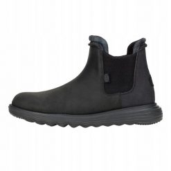 HEYDUDE Męskie Sztyblety Branson Classic. Czarne sztyblety męskie Hey dude, z materiału, bez zapięcia. Za 439.00 zł.