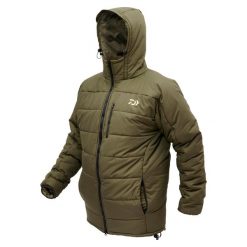 Kurtka Męska Wędkarska Zimowa Daiwa Winter Carp Suit. Brązowe kurtki męskie Daiwa, na zimę, m, bez wzorów, sportowe, bez kaptura. Za 369.99 zł.
