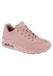 Buty sportowe Sneakersy damskie, Uno-Stand on Air. Czerwone buty sportowe na co dzień damskie Skechers, bez wzorów, z materiału, trekkingowe. Za 299.99 zł.