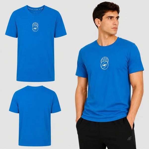 T-SHIRT MĘSKI 4F KOSZULKA SPORTOWA Z NADRUKIEM 1 BAWEŁNA M3328 SS26. Czerwone t-shirty męskie 4f, m, bez wzorów, z bawełny, bez kołnierzyka. Za 46.28 zł.
