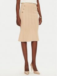 Marciano Guess Spódnica midi 5RGD07 5810Z Beżowy Regular Fit. Brązowe spódniczki damskie Marciano Guess, l, z aplikacjami, z wiskozy, midi. Za 429.99 zł.