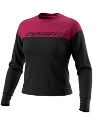 DYNAFIT Koszulka funkcyjna w kolorze czarno-fioletowym rozmiar: XL. Czarne bluzki sportowe damskie Dynafit, xl, bez wzorów, z materiału, bez ramiączek. Za 180.06 zł.
