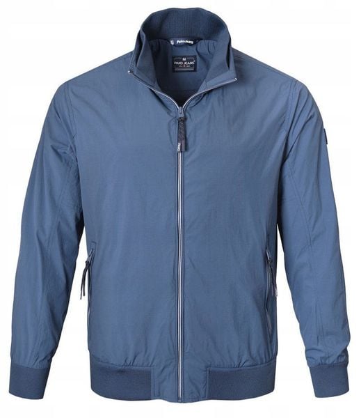 Niebieska Męska Kurtka Przejściowa - Wiatrówka - Pako Jeans. Niebieskie kurtki męskie Pako Jeans, na jesień, l, bez wzorów, z jeansu, bez kaptura. Za 349.00 zł.