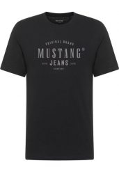 Męski T-Shirt Mustang Style Alex Black 1018006 4142. Czarne t-shirty męskie Mustang, m, bez wzorów, bez kołnierzyka. Za 79.99 zł.