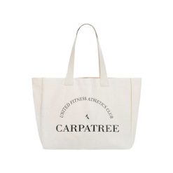 Torba bawełniana na siłownię Carpatree. Białe torebki klasyczne damskie Carpatree, bez wzorów, z bawełny, bez dodatków. W wyprzedaży za 79.99 zł.