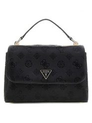 Guess Torebka "Tisha" w kolorze czarnym - 24 x 16,5 x 7 cm rozmiar: onesize. Czarne torebki klasyczne damskie Guess, z aplikacjami, z materiału, pikowane, bez dodatków. Za 382.99 zł.