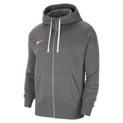 Bluza sportowa męska Nike Park 20. Szare bluzy sportowe męskie Nike, na lato, bez wzorów, z bawełny, sportowe, bez kołnierzyka, bez ramiączek. Za 229.99 zł.