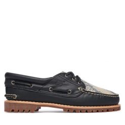 Półbuty Timberland. Czarne półbuty damskie Timberland, bez wzorów, bez obcasa, na płaskiej podeszwie. Za 899.99 zł.