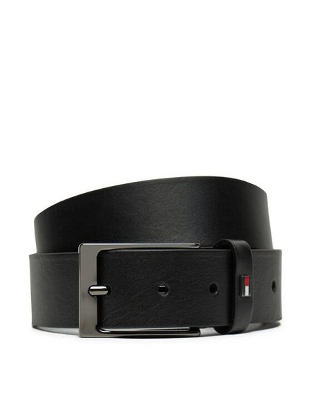 Tommy Hilfiger Pasek Męski AM0AM13016 Czarny. Czarne paski męskie Tommy Hilfiger, bez wzorów, ze skóry. Za 209.99 zł.