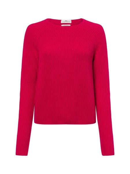 Fynch-Hatton Sweter z dzianiny Kobiety Bawełna czerwony, S. Czerwone swetry klasyczne damskie Fynch-Hatton, s, z bawełny, bez kołnierzyka. Za 449.95 zł.