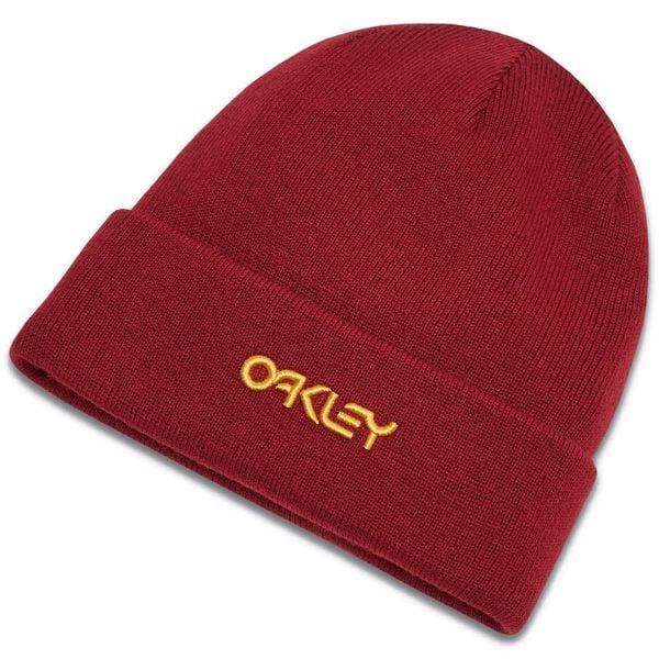 Czapka zimowa Oakley B1B Logo Beanie - iron red. Czerwone czapki męskie Oakley, na zimę, bez wzorów. Za 62.99 zł.