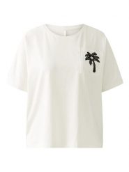 Miss Lagotte Koszulka w kolorze białym rozmiar: 34. Białe bluzki damskie Miss Lagotte, bez wzorów, bez kołnierzyka, bez ramiączek. Za 78.99 zł.