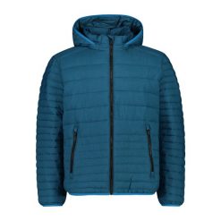 Kurtka z kapturem CMP. Niebieskie kurtki outdoor męskie CMP, m, bez wzorów, z materiału, z kapturem. Za 536.30 zł.