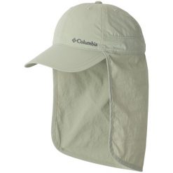 Czapka z daszkiem dla dorosłych Schooner Bank II Cap. Zielone czapki męskie Columbia, bez wzorów, z nylonu, sportowe. Za 119.99 zł.