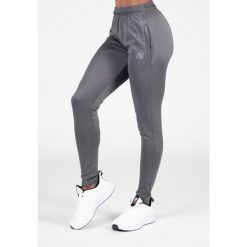 Halsey Track Spodnie - Szary. Szare spodnie sportowe damskie GORILLA WEAR, xs, z elastanu, na fitness i siłownię. Za 275.00 zł.