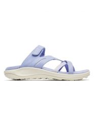 Merrell Skórzane klapki "District 4" w kolorze błękitnym rozmiar: 40. Niebieskie klapki damskie MERRELL, bez wzorów, bez obcasa. Za 223.46 zł.